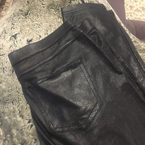 Faux leather leggings